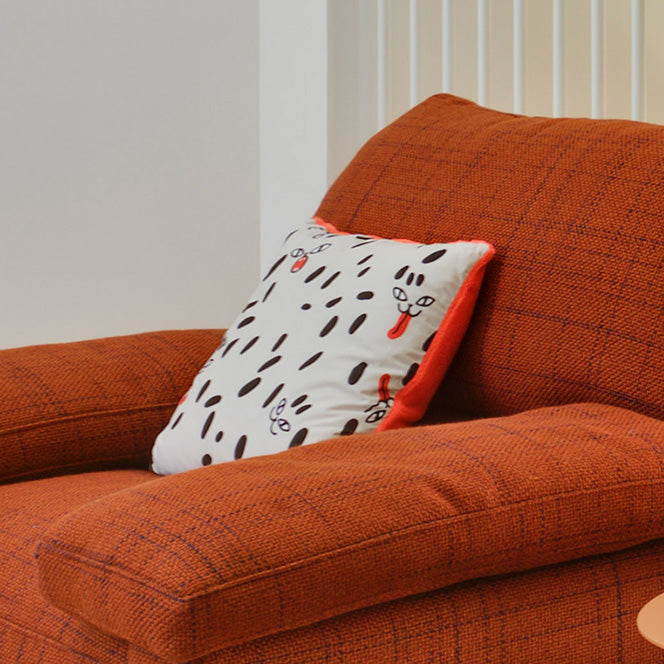 サンカル　クッション　ワイルドドッズ　オレンジ
